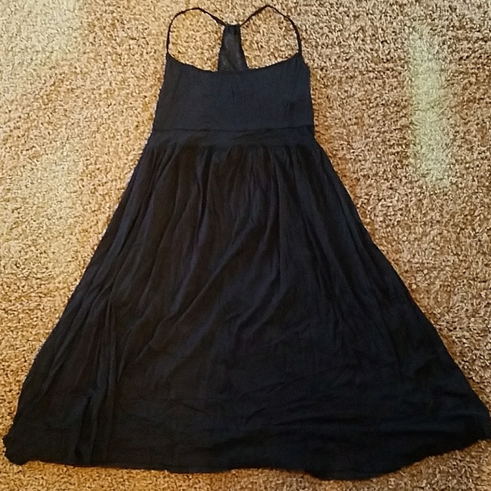 NWT Asos Black Midi Mesh Dress US 8